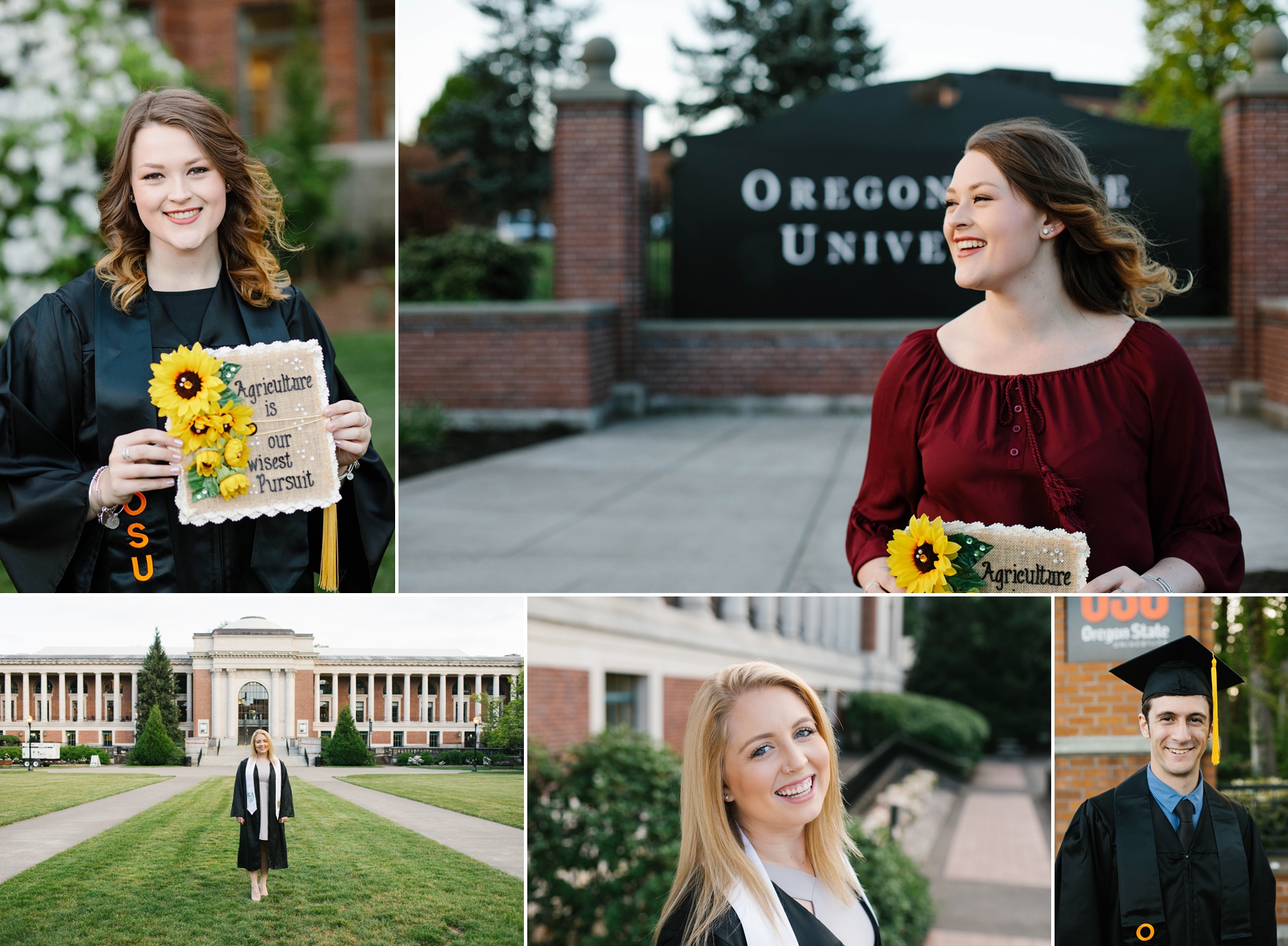 college graduation portraits in corvallis at oregon state university