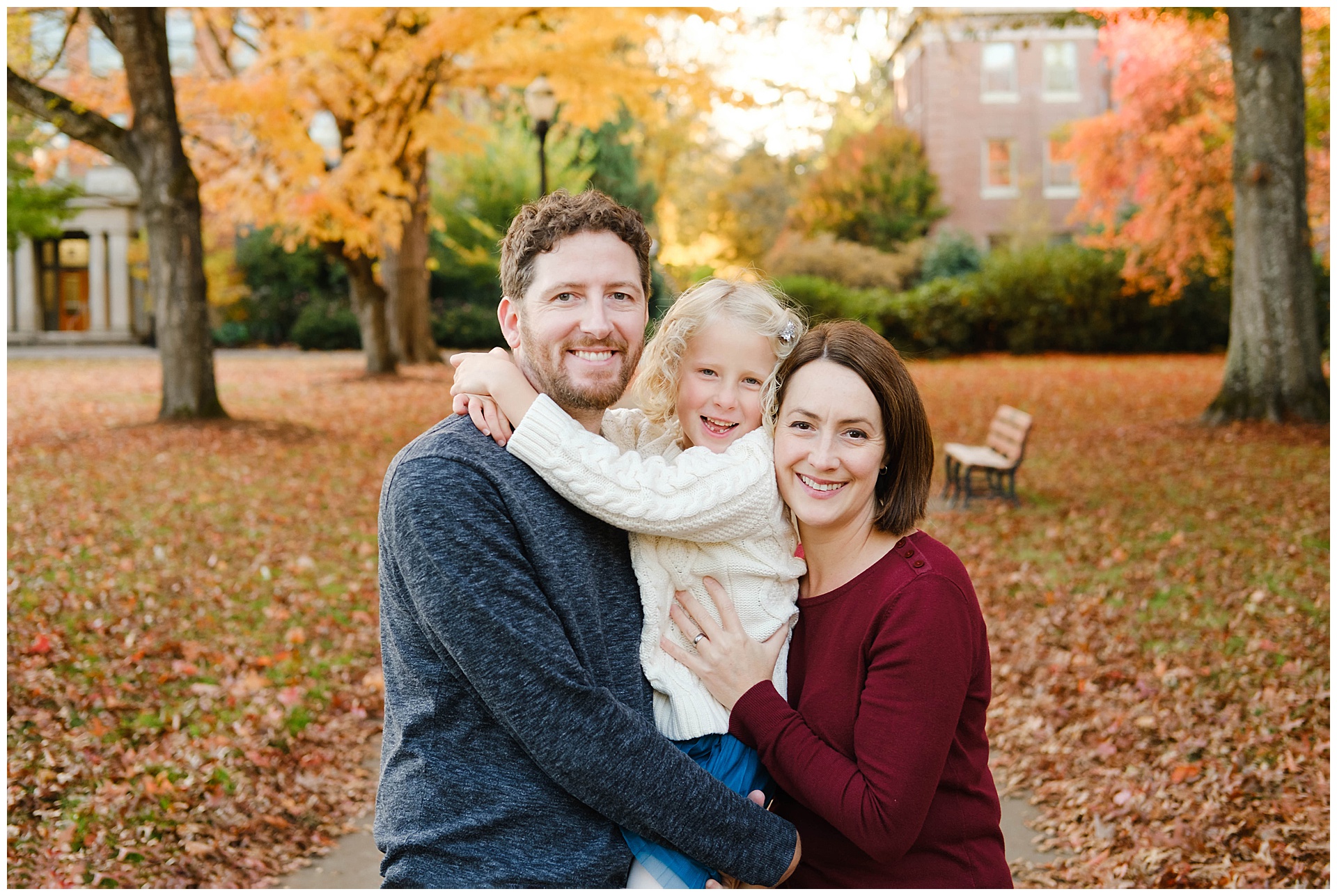 Fall family portrait in Corvallis Oregon