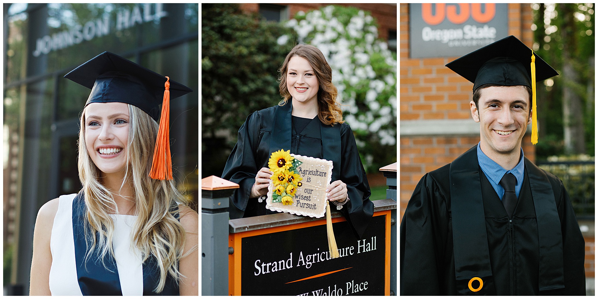 Oregon State University college graduation portraits by photographer Alison Smith